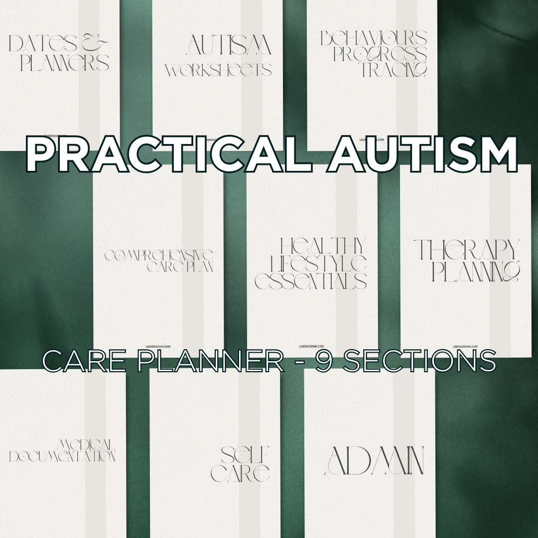 Autism Care Binder, Autism Planner Printable, Autism Worksheet, Autism Therapy, Neurodivergent